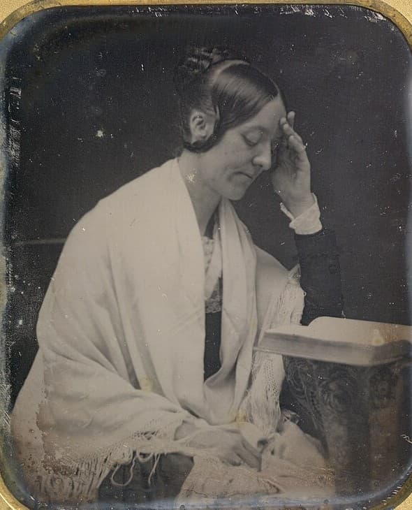 Daguerreotype of Margaret Fuller by John Plumbe, 1846